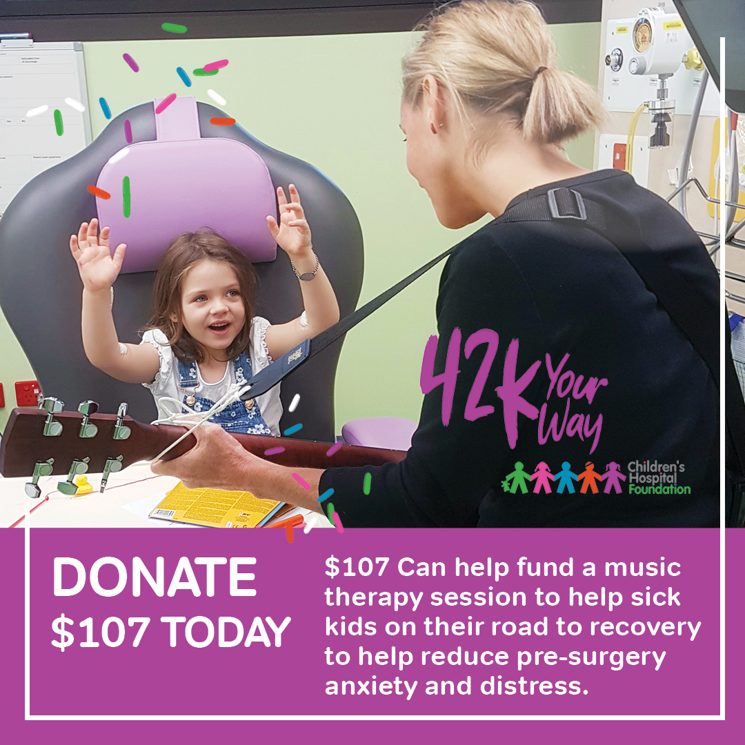 Donate $107 to fund Music Therapy